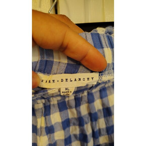 Jane + Delancey Checkered Picnic paper bag shorts - Picture 3 of 5